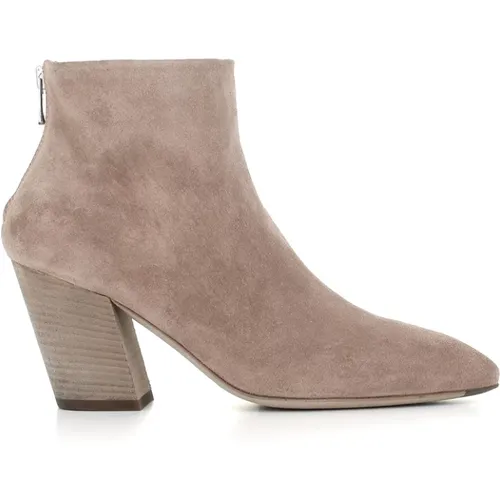 Grey Suede Ankle Boots for Modern Cowgirls , female, Sizes: 6 UK, 4 1/2 UK, 4 UK - Officine Creative - Modalova