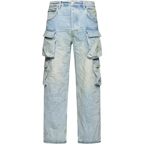 Distressed Denim Wide Leg Jeans , male, Sizes: W31, W30 - Purple Brand - Modalova