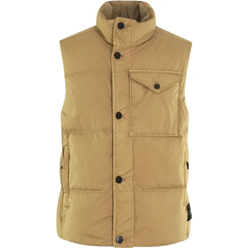 Sleeveless Realdown Jacket , male, Sizes: L, XL, M - Stone Island - Modalova