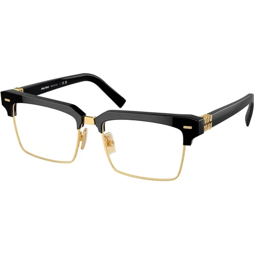 Stilvolle Brille in Gold,Stylische Brille MU 11Xv - Miu Miu - Modalova