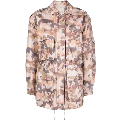 Elize Camouflage Jacket , female, Sizes: S, XS - Isabel marant - Modalova