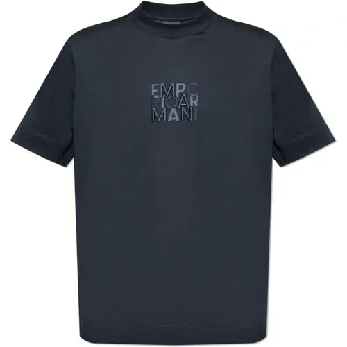 T-Shirt mit Logo , Herren, Größe: S - Emporio Armani - Modalova