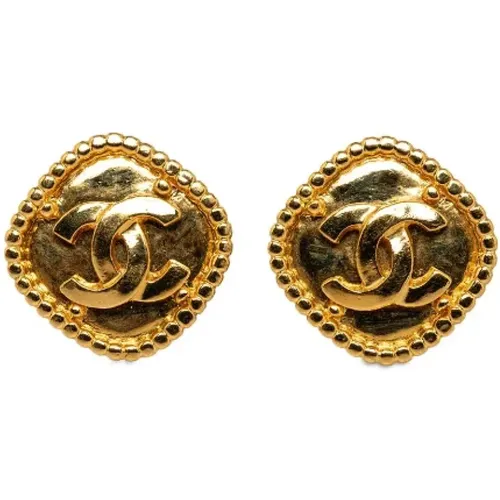 Pre-owned Metal earrings , female, Sizes: ONE SIZE - Chanel Vintage - Modalova