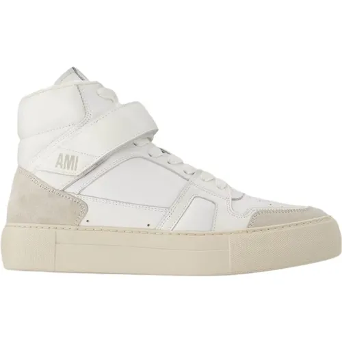 Weiße Leder High-Top ADC Sneakers , unisex, Größe: 37 EU - Ami Paris - Modalova