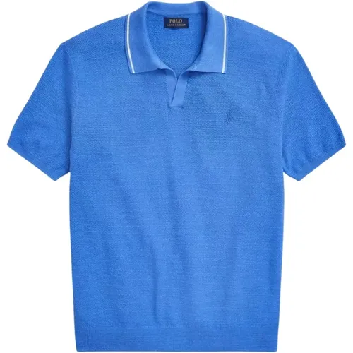 Blaues Poloshirt , Herren, Größe: L - Ralph Lauren - Modalova