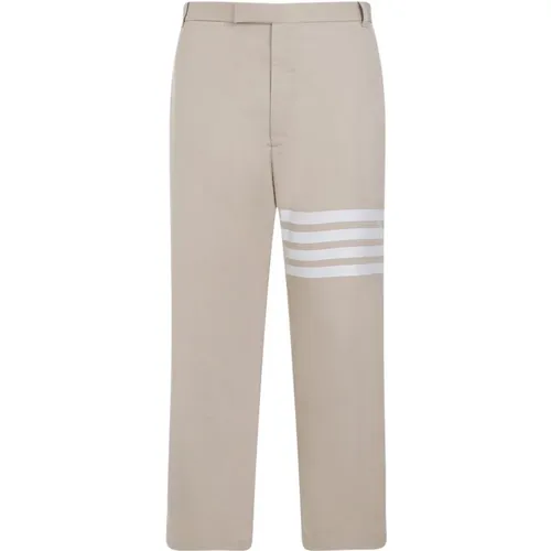 Unconstructed Straight Leg Trousers Camel , male, Sizes: XL, L - Thom Browne - Modalova