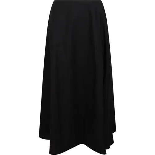 Long skirt in poplin , female, Sizes: XS - Msgm - Modalova