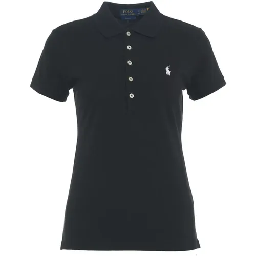 Schwarze T-Shirts & Polos für Frauen , Damen, Größe: L - Ralph Lauren - Modalova