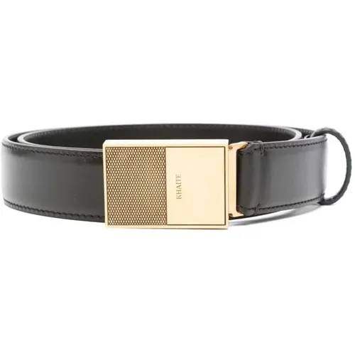 Leather Belt with Slide Buckle , female, Sizes: 85 CM, 80 CM, 75 CM - Khaite - Modalova