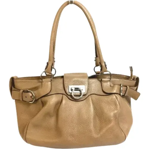 Pre-owned Leather handbags , female, Sizes: ONE SIZE - Salvatore Ferragamo Pre-owned - Modalova