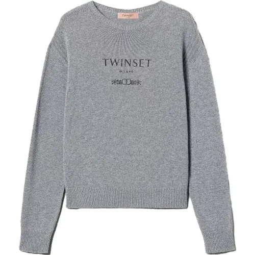 Kaschmir Wollmischpullover , Damen, Größe: M - Twinset - Modalova