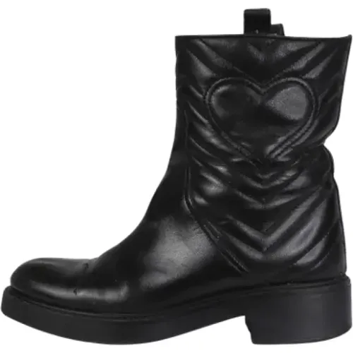 Pre-owned Leather boots , female, Sizes: 4 1/2 UK - Gucci Vintage - Modalova