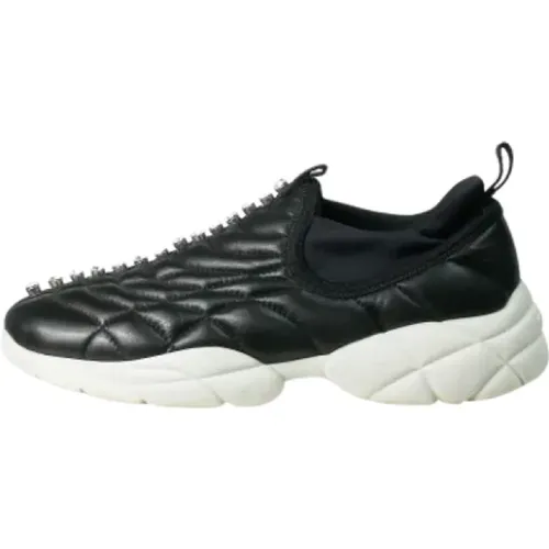 Pre-owned Leather sneakers , female, Sizes: 3 UK - Miu Miu Pre-owned - Modalova