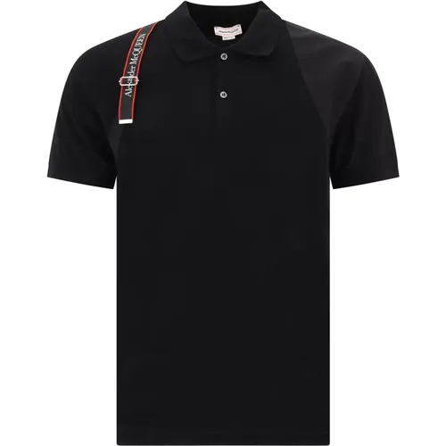 Harness Polo Shirt , male, Sizes: 3XL - alexander mcqueen - Modalova