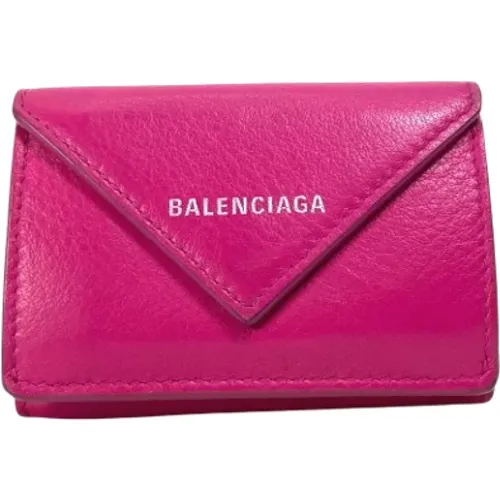 Pre-owned Leather wallets , female, Sizes: ONE SIZE - Balenciaga Vintage - Modalova