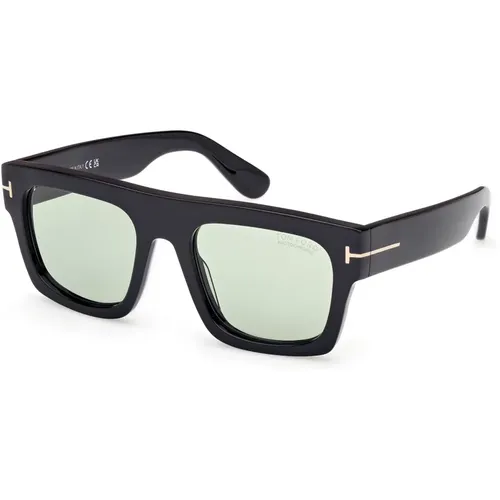 Stilvolle Sonnenbrille Ft0711 Fausto Schwarz , Herren, Größe: 53 MM - Tom Ford - Modalova