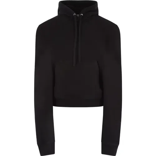 Schwarzer Kapuzenpullover , Damen, Größe: XS - JordanLuca - Modalova