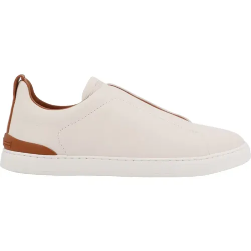 Sneakers Slip On Rubber Sole , male, Sizes: 10 1/2 UK, 7 UK, 10 UK, 11 UK, 8 1/2 UK - Ermenegildo Zegna - Modalova