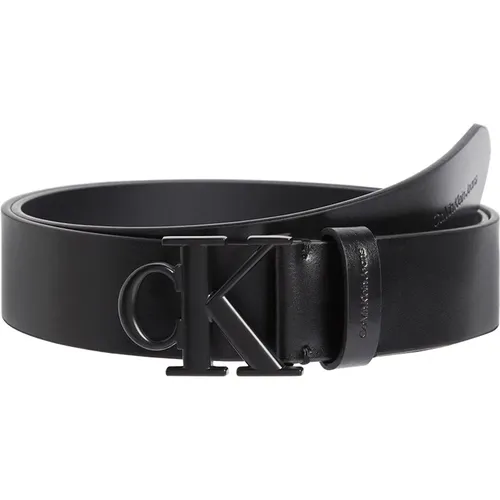 Runder Ledergürtel , Herren, Größe: 95 CM - Calvin Klein - Modalova