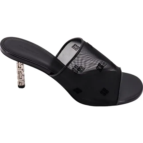 Leather Sandals with Metal Heel , female, Sizes: 4 UK, 7 UK, 8 UK, 3 UK - Givenchy - Modalova
