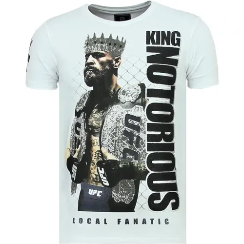 King Notorious - Slim Fit T-Shirt Herren - 6324Z , Herren, Größe: M - Local Fanatic - Modalova