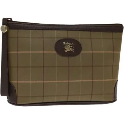 Pre-owned Canvas clutches , female, Sizes: ONE SIZE - Burberry Vintage - Modalova