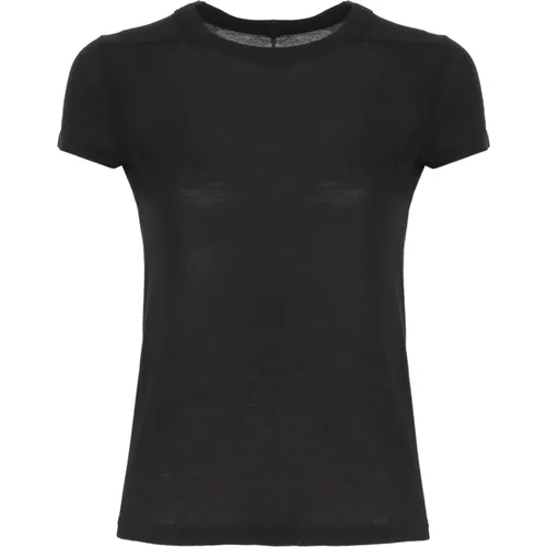 Schwarzes T-Shirt mit Rundhalsausschnitt für Frauen , Damen, Größe: XS - Rick Owens - Modalova