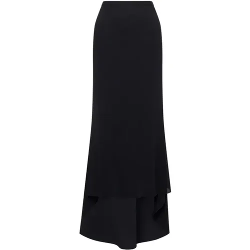 Maxi Skirt with Asymmetrical Hem , female, Sizes: L, M, S - Philosophy di Lorenzo Serafini - Modalova