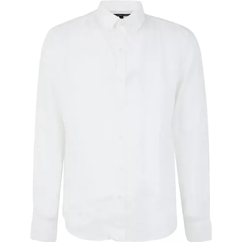 Long Sleeved Linen Shirt , male, Sizes: 2XL, XL - Michael Kors - Modalova