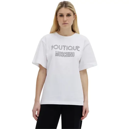 Baumwoll Logo T-Shirt Moschino - Moschino - Modalova