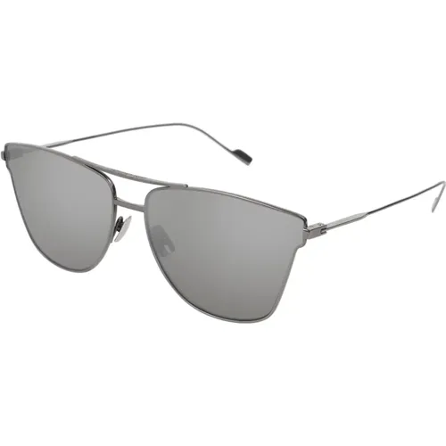 SL 51 T-003 Silber Verspiegelte Sonnenbrille - Saint Laurent - Modalova