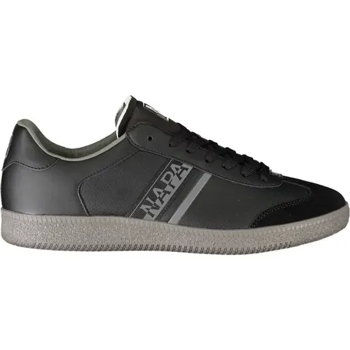 Polyester Sneaker with Contrast Details , male, Sizes: 10 UK, 12 UK, 8 UK, 11 UK, 7 UK, 9 UK, 6 UK - Napapijri - Modalova