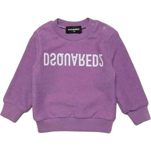 Lila Logo Sweatshirt Dsquared2 - Dsquared2 - Modalova