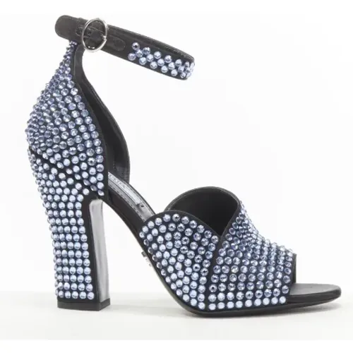 Pre-owned Suede heels , female, Sizes: 2 1/2 UK - Prada Vintage - Modalova