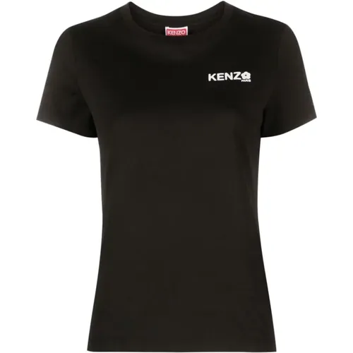 Klassisches Blumen T-Shirt , Damen, Größe: M - Kenzo - Modalova