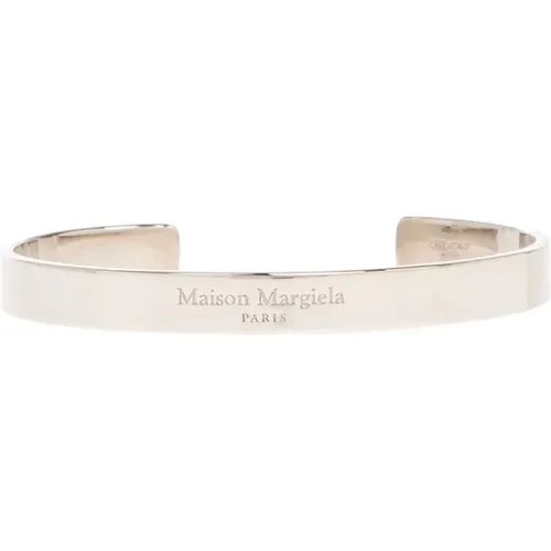 Graviertes Logo Silberarmband , unisex, Größe: 3XL - Maison Margiela - Modalova