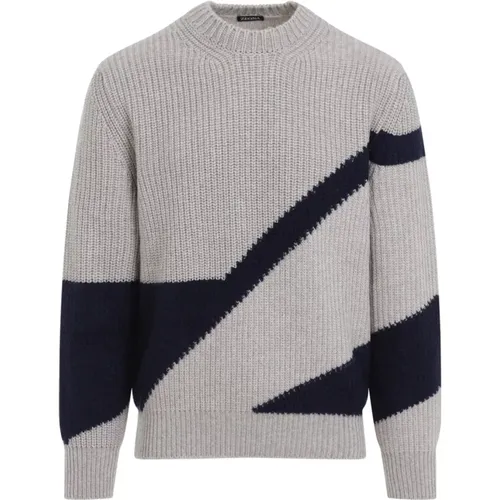 Kaschmir Strick Crewneck Pullover - Ermenegildo Zegna - Modalova