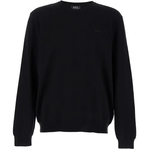 Schwarzer Pullover Girocollo A.P.C - A.P.C. - Modalova