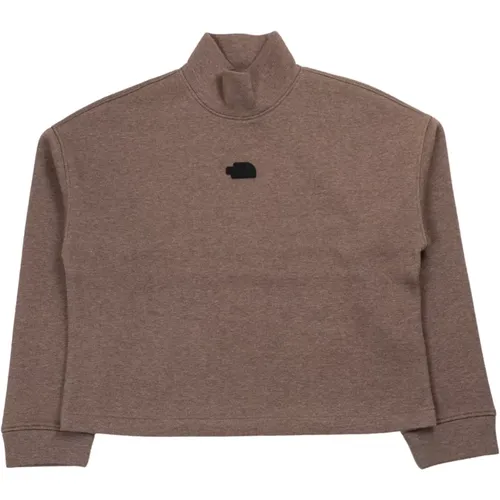 Brauner Mock Neck Sweatshirt Patch Logo - The North Face - Modalova