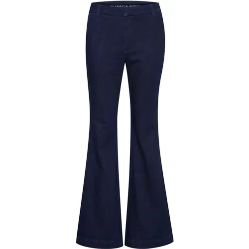 Schmeichelnde High Bootcut Jeans in Dunkelblau , Damen, Größe: W32 L33 - My Essential Wardrobe - Modalova