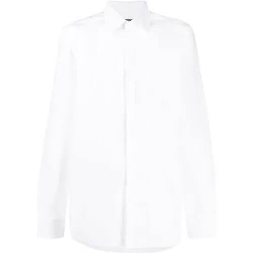 Ergänze deine formelle Garderobe mit einem langärmeligen Baumwollhemd , Herren, Größe: L - Dolce & Gabbana - Modalova