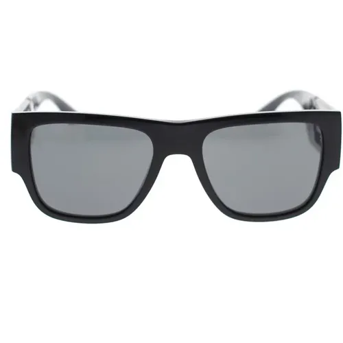Rectangular Sunglasses with Bold Style , unisex, Sizes: 57 MM - Versace - Modalova