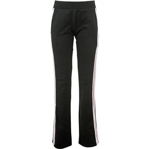 Flared Sporty Pants with Tricolor Bands , female, Sizes: L - Moschino - Modalova
