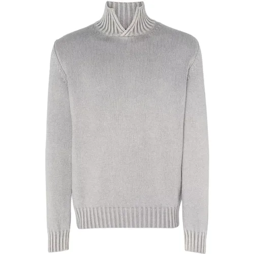 Wool Ribbed Turtleneck , male, Sizes: L - Dondup - Modalova