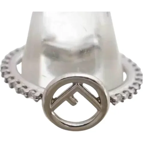 Pre-owned Fendi Ring in silver metal , female, Sizes: ONE SIZE - Fendi Vintage - Modalova