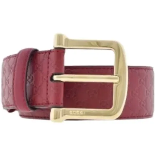 Microssima Leather Belt , female, Sizes: 85 CM - Gucci - Modalova