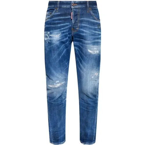 Denim Jeans with Whiskering Effect , male, Sizes: XL, L, M - Dsquared2 - Modalova