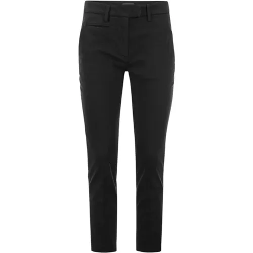 Perfekte Slim-fit Baumwollgabardinehose , Herren, Größe: W28 - Dondup - Modalova