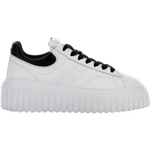 Weiße H-Stripes Sneakers , Damen, Größe: 37 EU - Hogan - Modalova