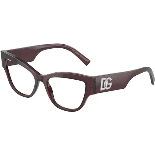 Violette Fassung Sonnenbrille Dg3378 3045 , unisex, Größe: 55 MM - Dolce & Gabbana - Modalova